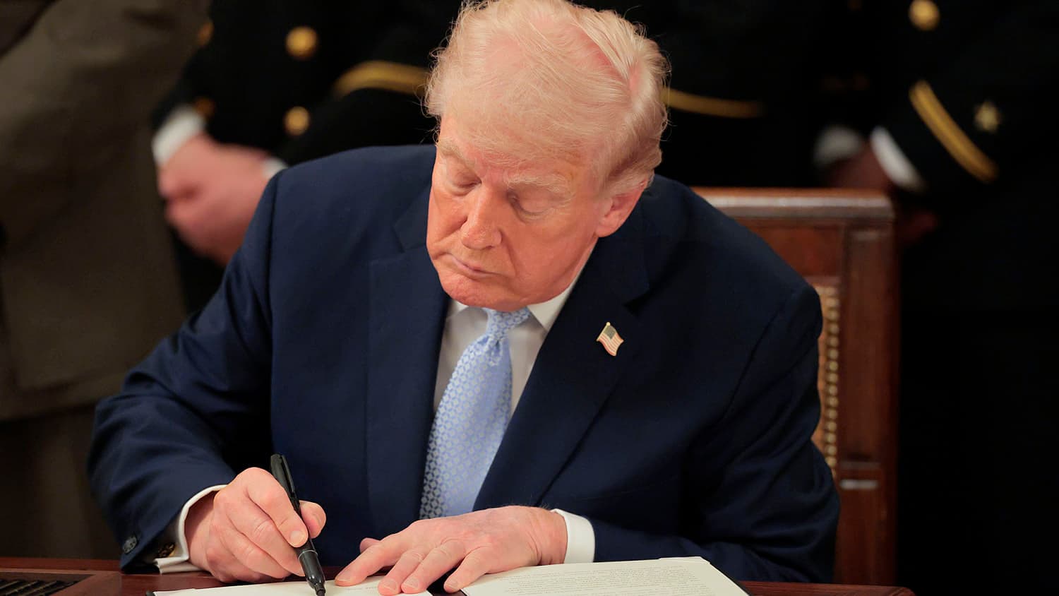 Trump holds executive order signing