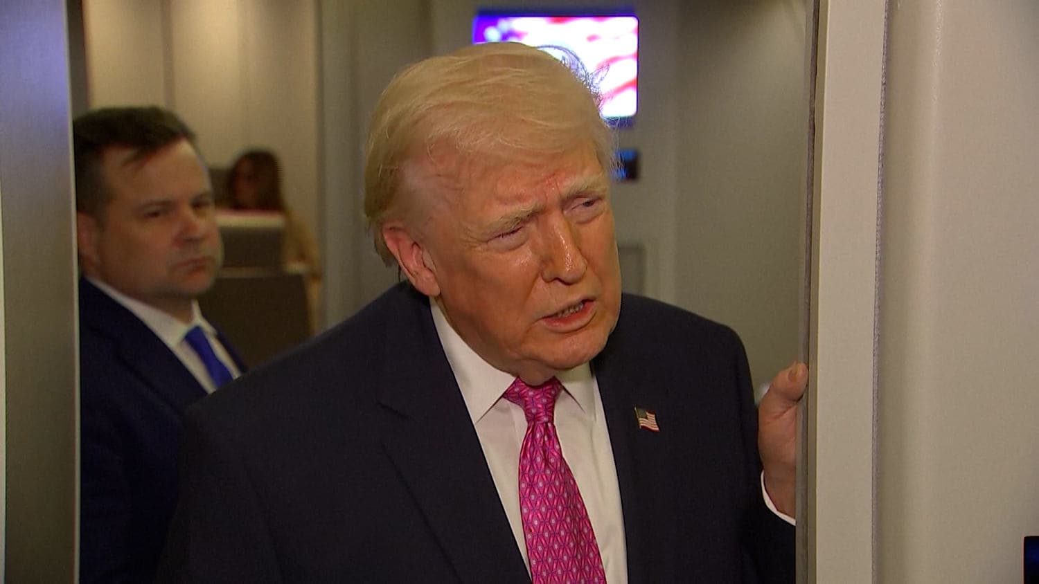 President Trump claims 'regime change' has happened in Iran