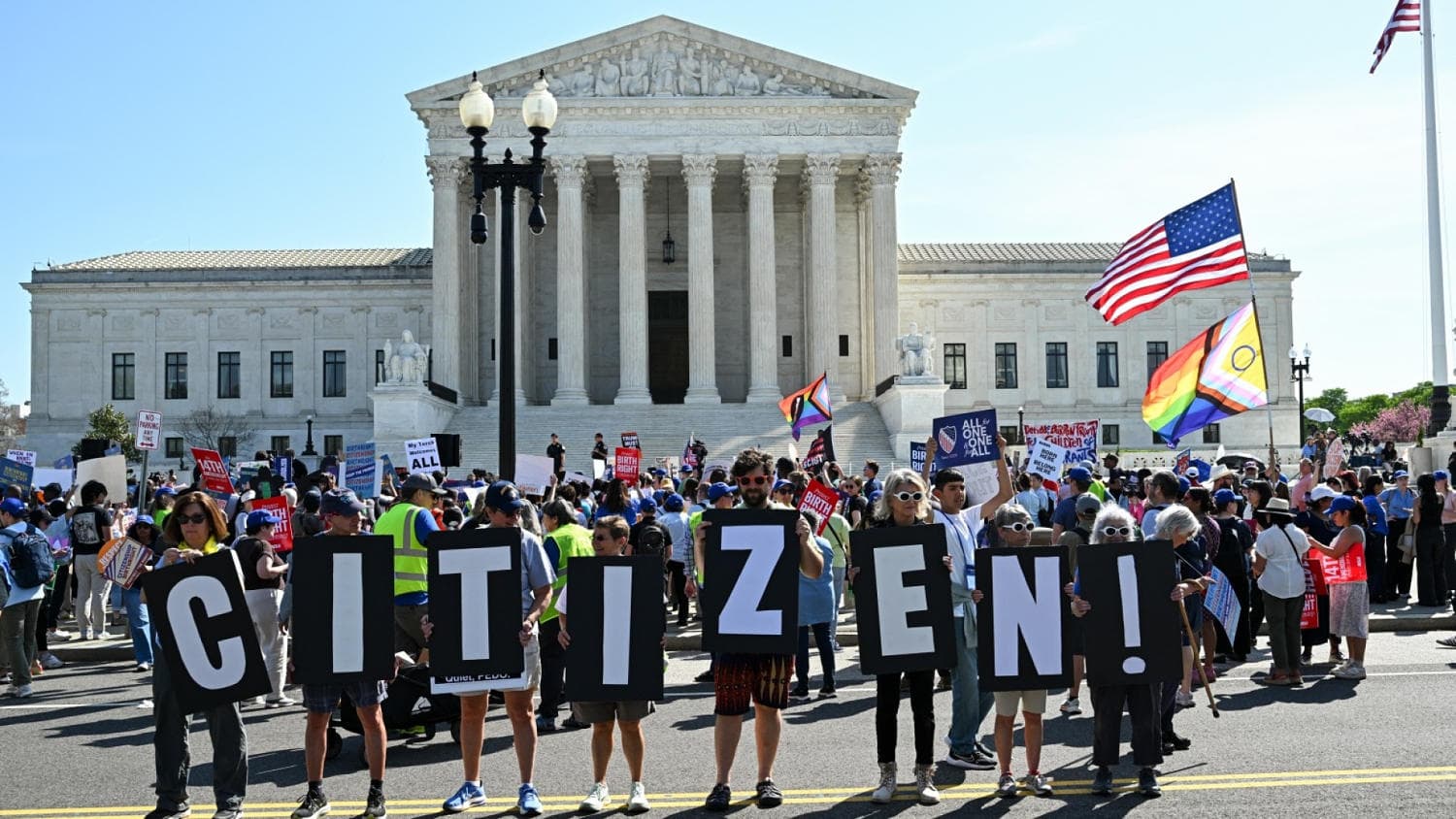 Birthright citizenship arguments at Supreme Court