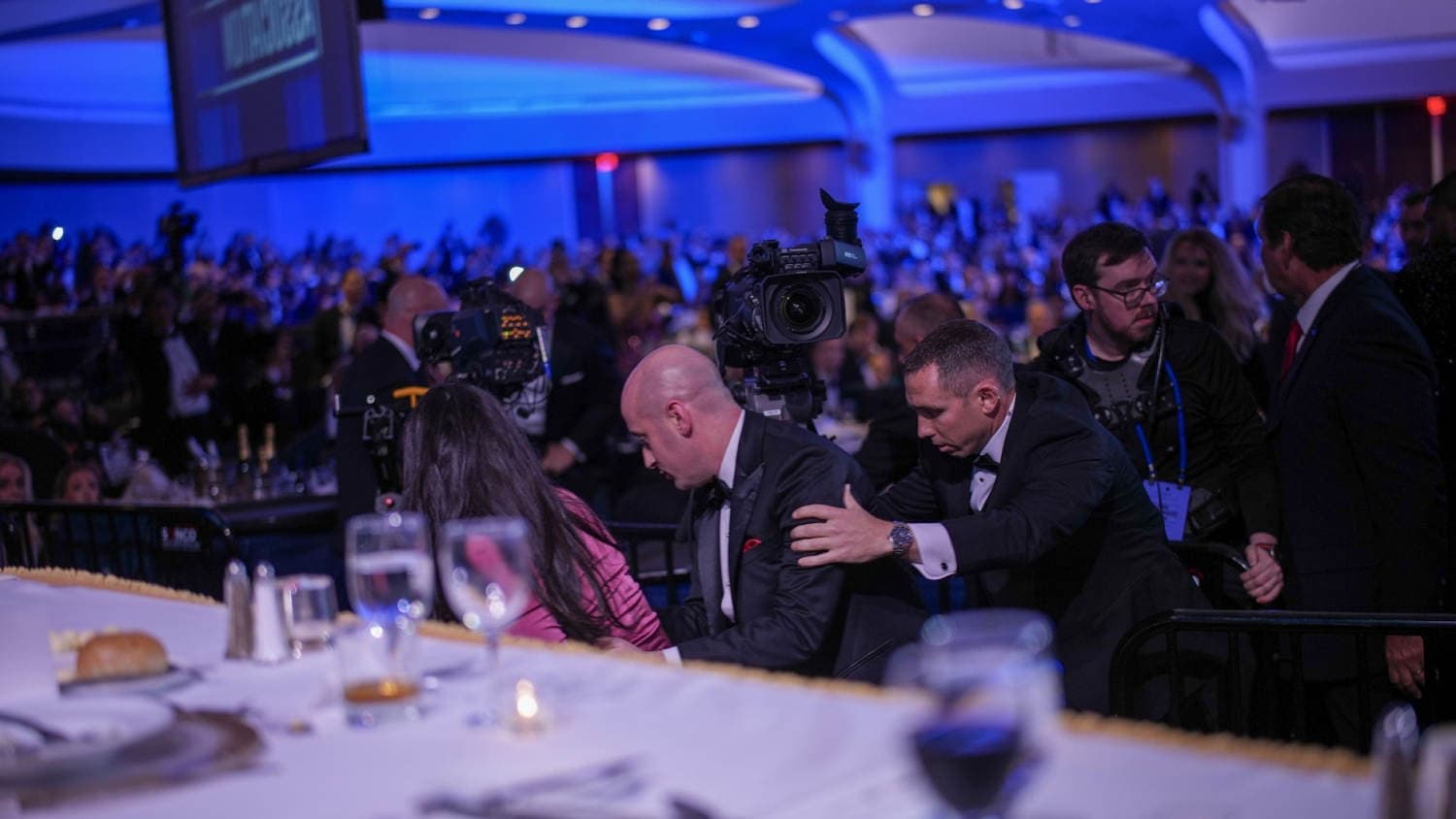 How the ballroom reacted as Trump was evacuated from White House Correspondents' Dinner
