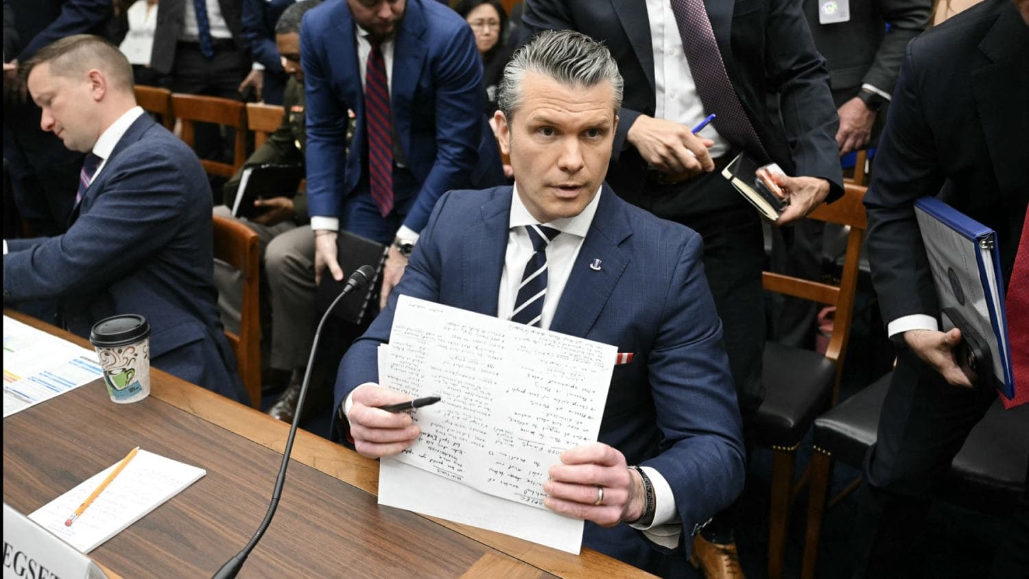 Hegseth calls Democrats the 'biggest adversary’ in the Iran war