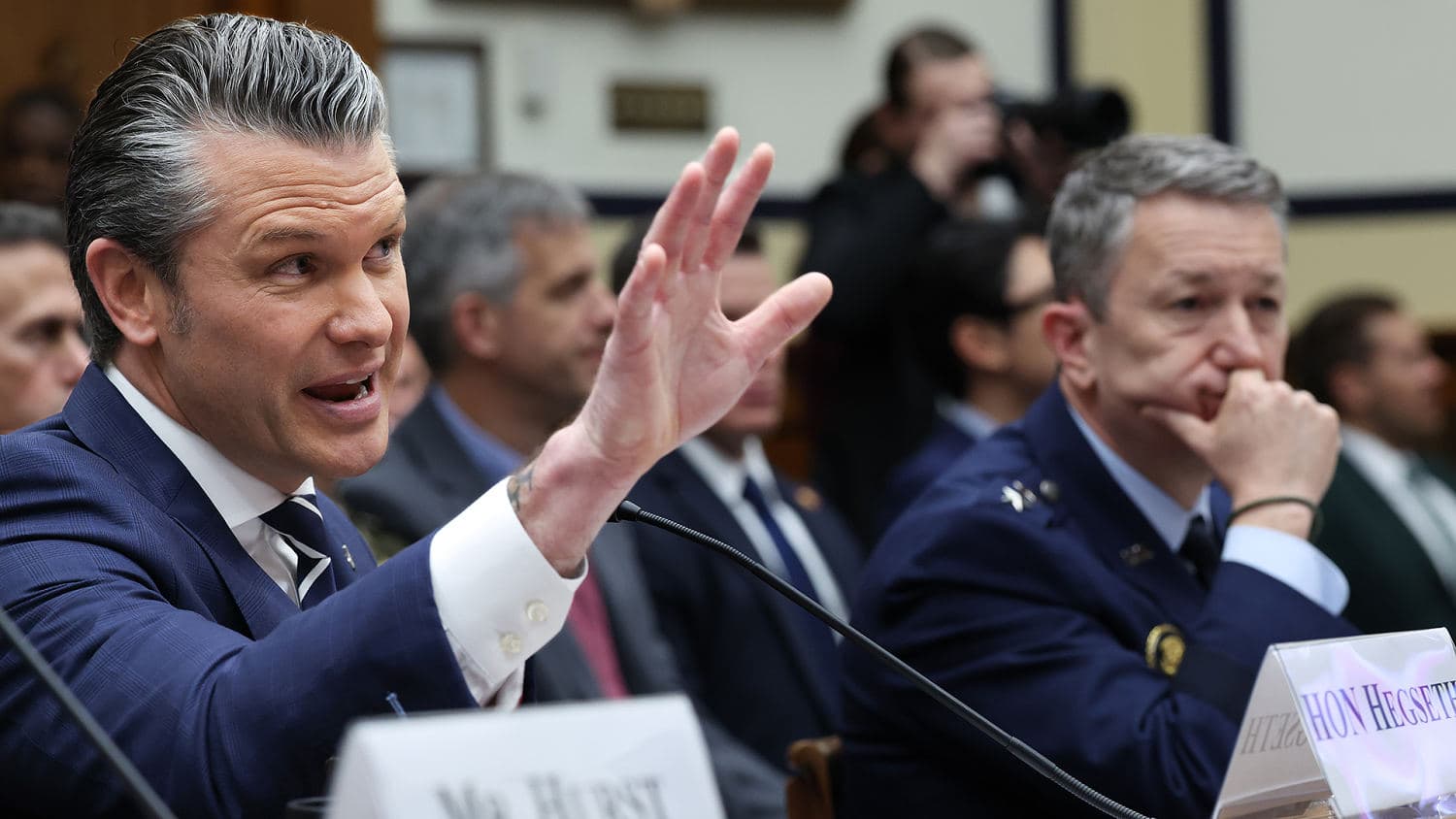 Secretary Hegseth and Gen. Caine testify at Senate hearing