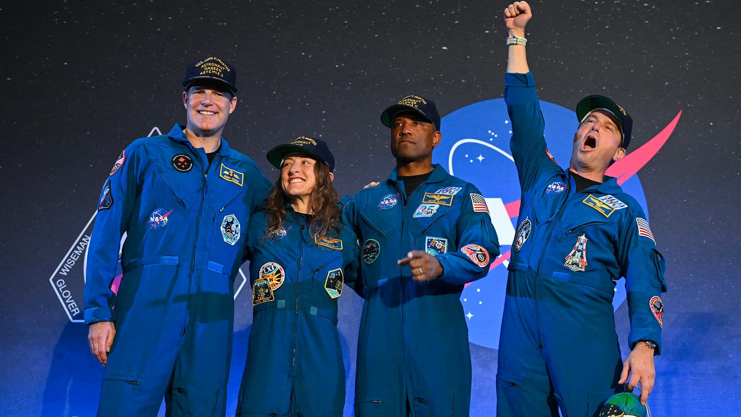 Artemis II crew holds a news conference on their mission to the moon