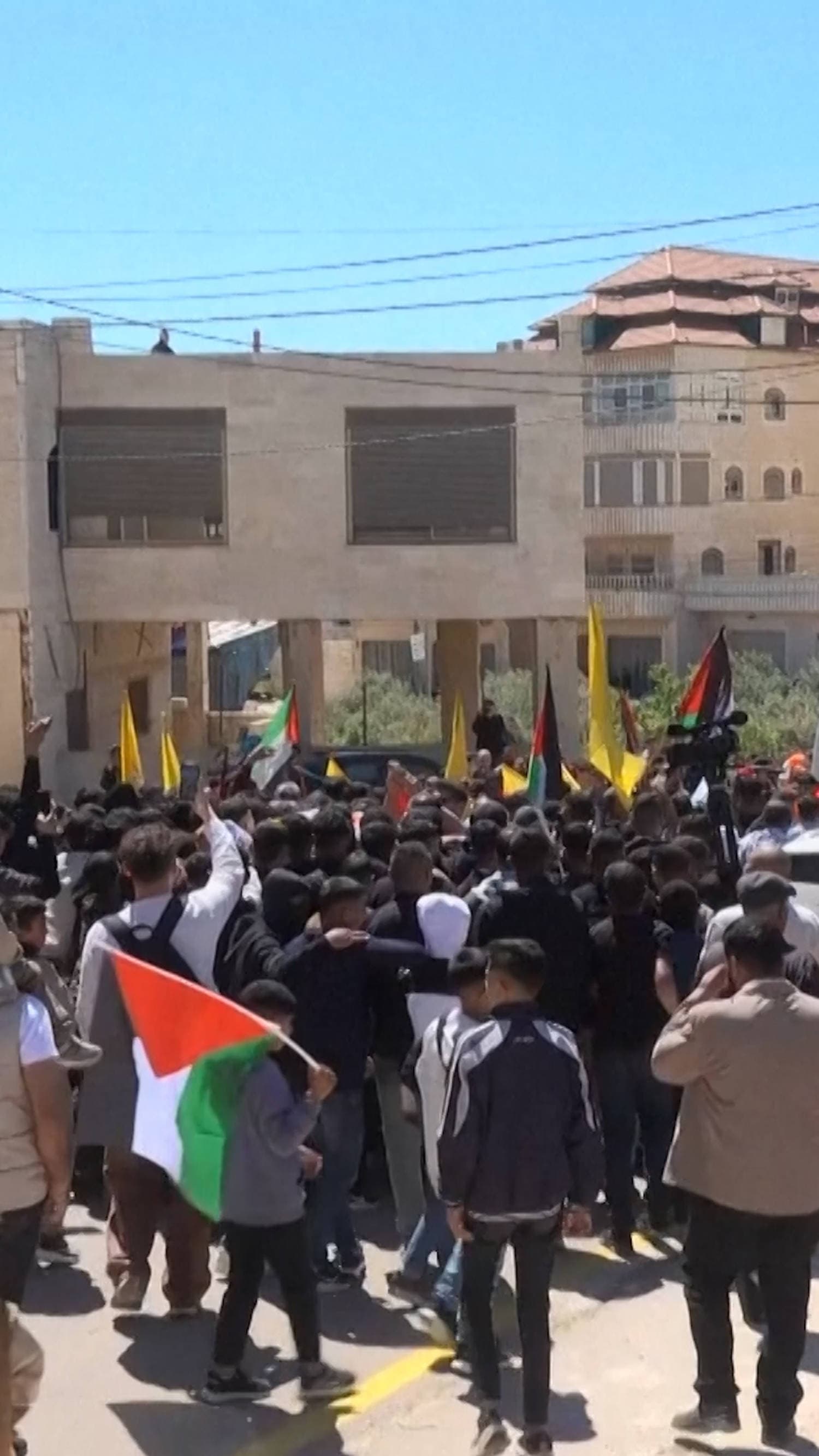 Palestinians hold funeral for West Bank teenager