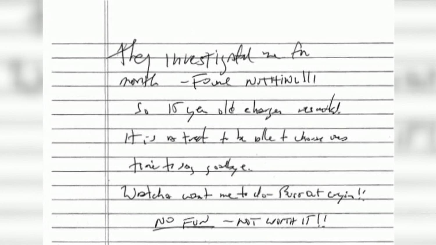 Jeffrey Epstein possible suicide note released