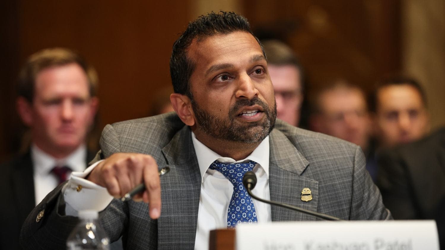 Van Hollen questions FBI Director Patel about alleged drinking problems
