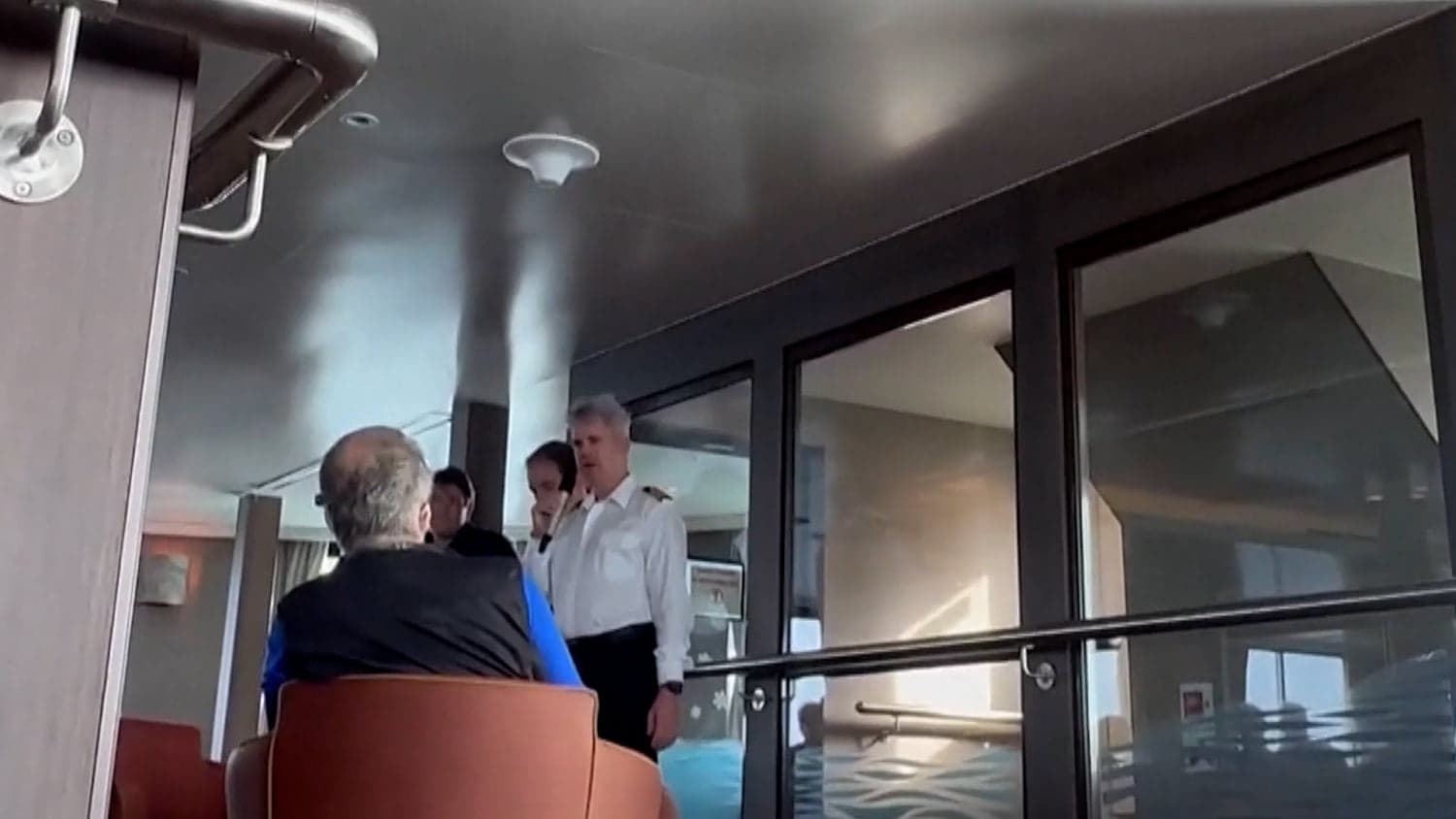 Video shows captain reporting first death on cruise ship affected by hantavirus