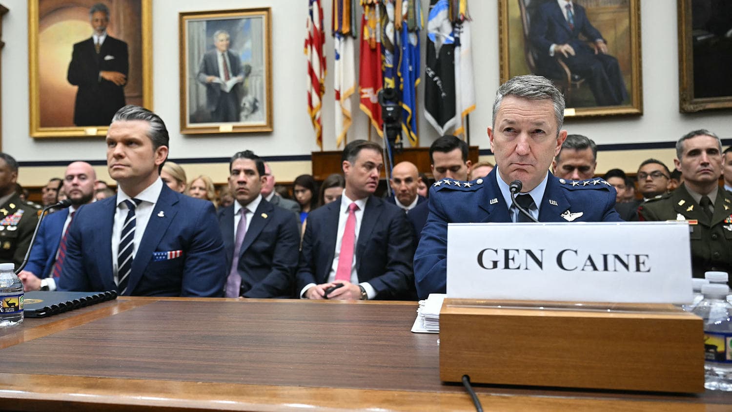 Hegseth and Caine testify at Senate hearing amid Iran war
