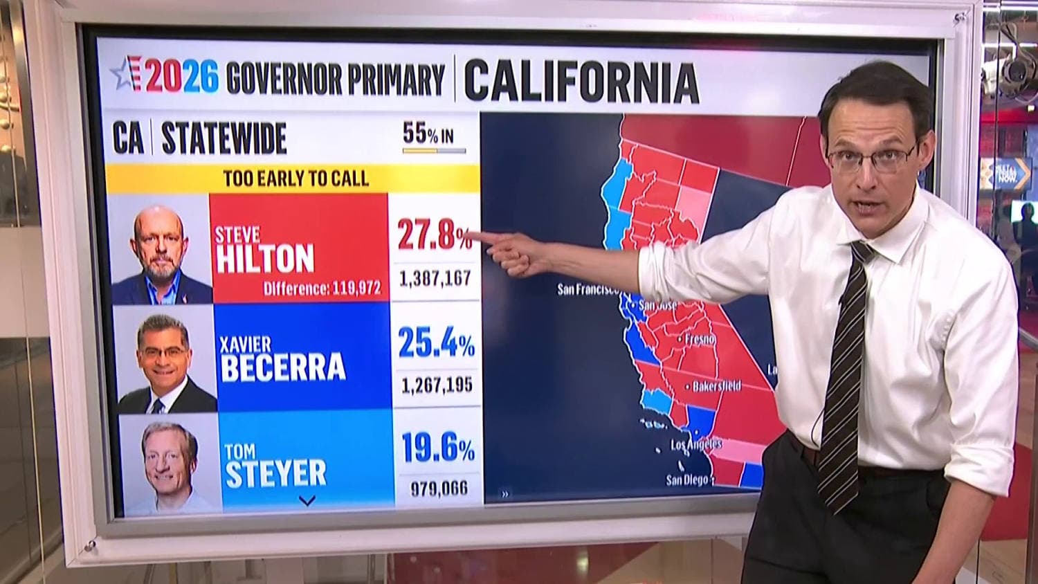Steve Kornacki breaks down California's ‘cliffhanger’ and the first Trump-backed candidate loss
