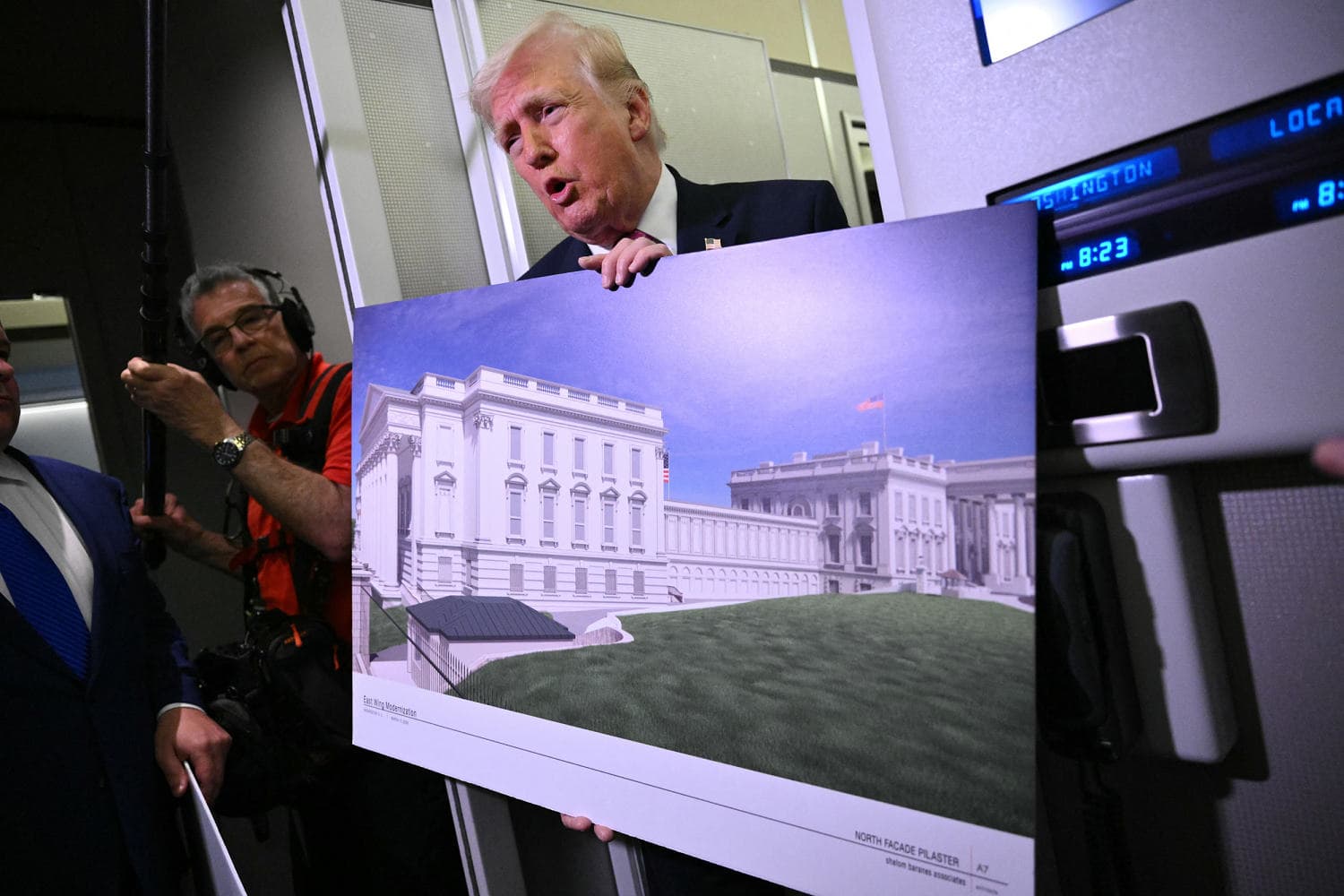 White House ballroom plans include 'massive' underground military complex, Trump says