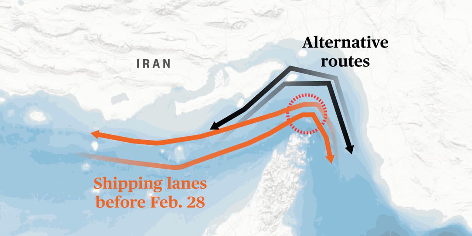 Graphic: Tracking ship traffic through the Strait of Hormuz