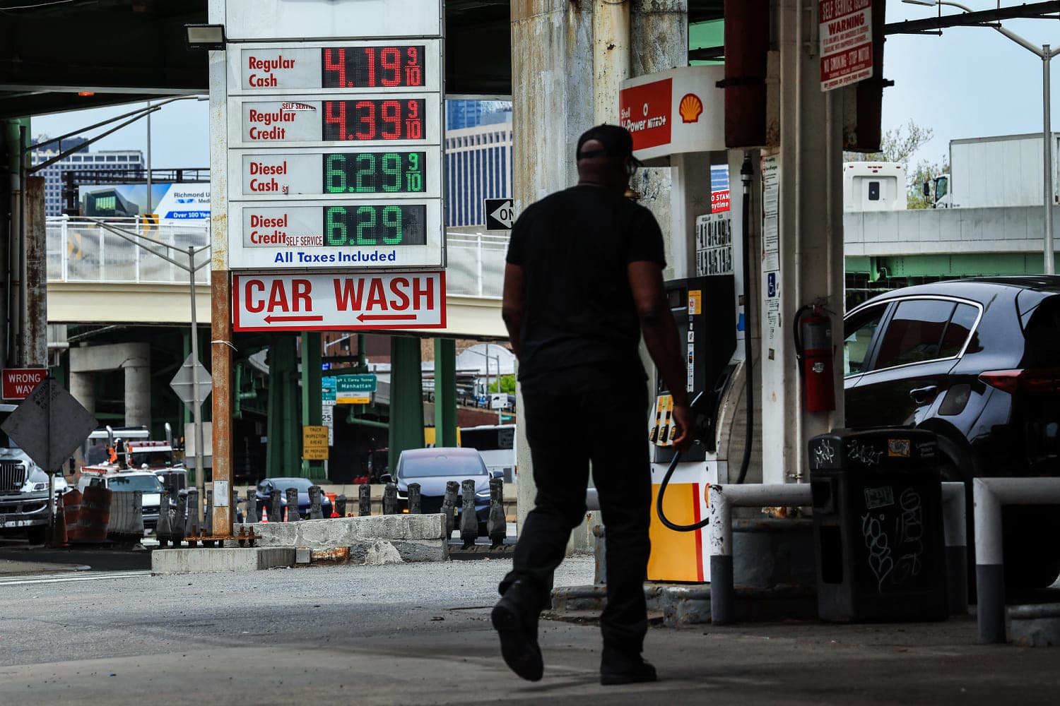 Gas prices hit $4.23 per gallon, a new high for the year