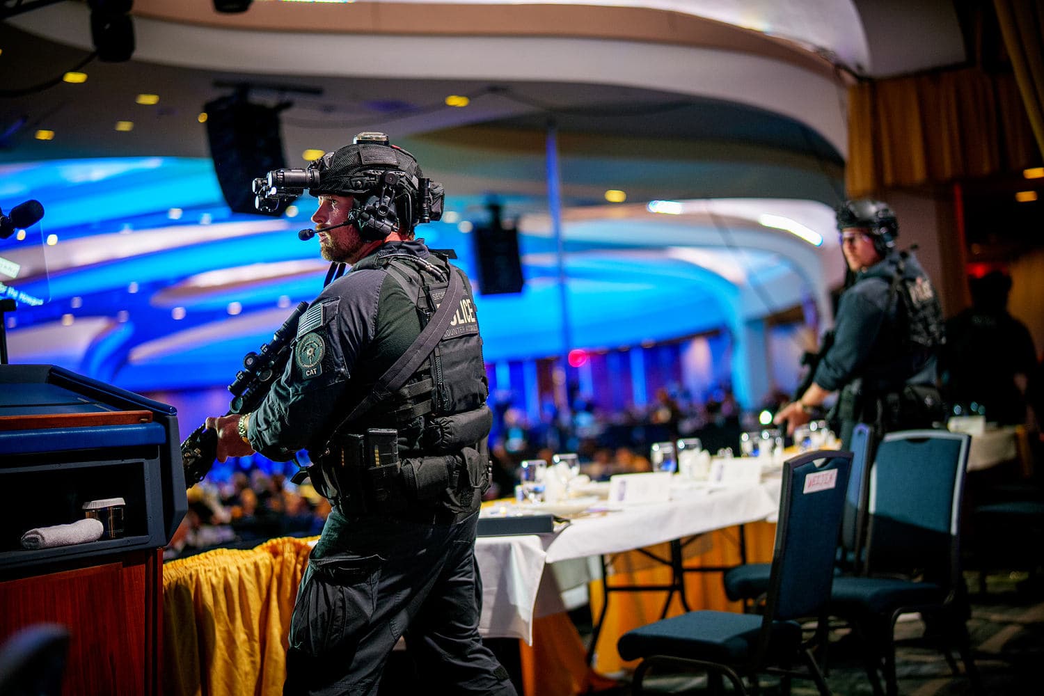 Secret Service officer was hit by gunfire from correspondents' dinner shooting suspect, sources say