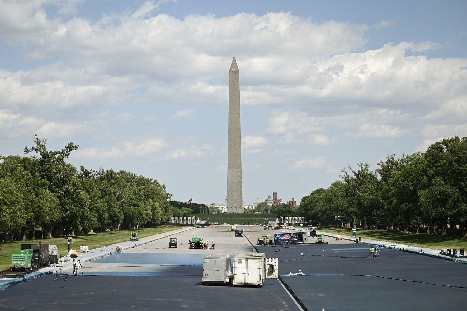 Advocacy group sues Trump administration over effort to paint reflecting pool ‘American Flag Blue’