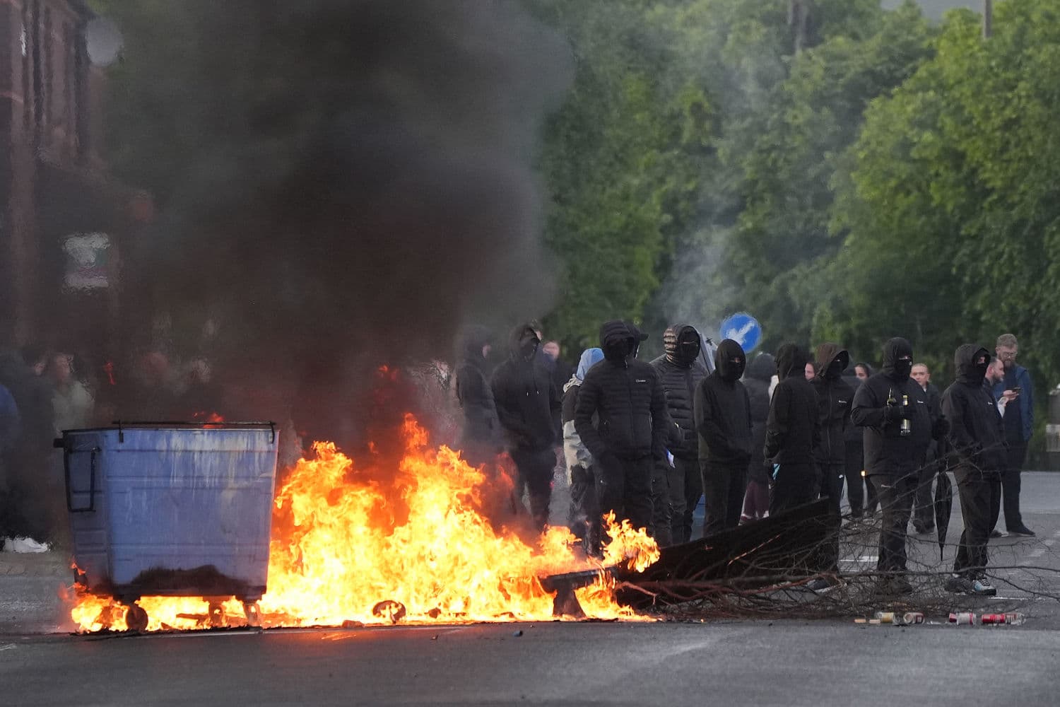 Violent anti-immigrant protests flare up across Belfast after knife attack