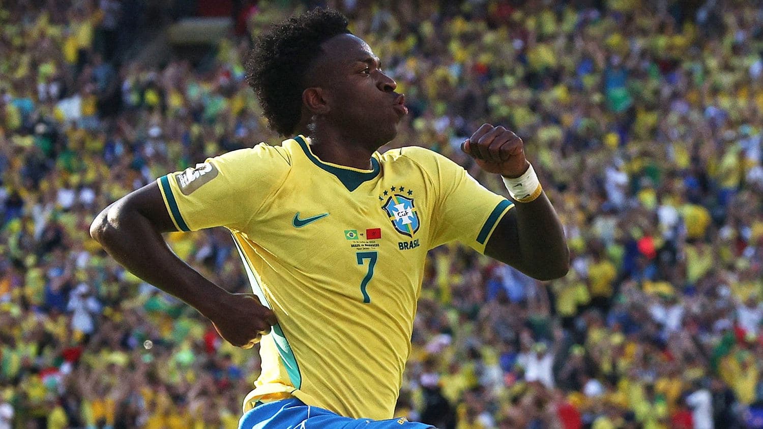 Soberbio gol de Vinicius y Brasil lo empata frente a Marruecos