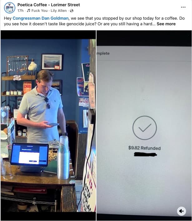 DOJ launches civil rights probe into NYC coffee shop that banned pro-Israel politician