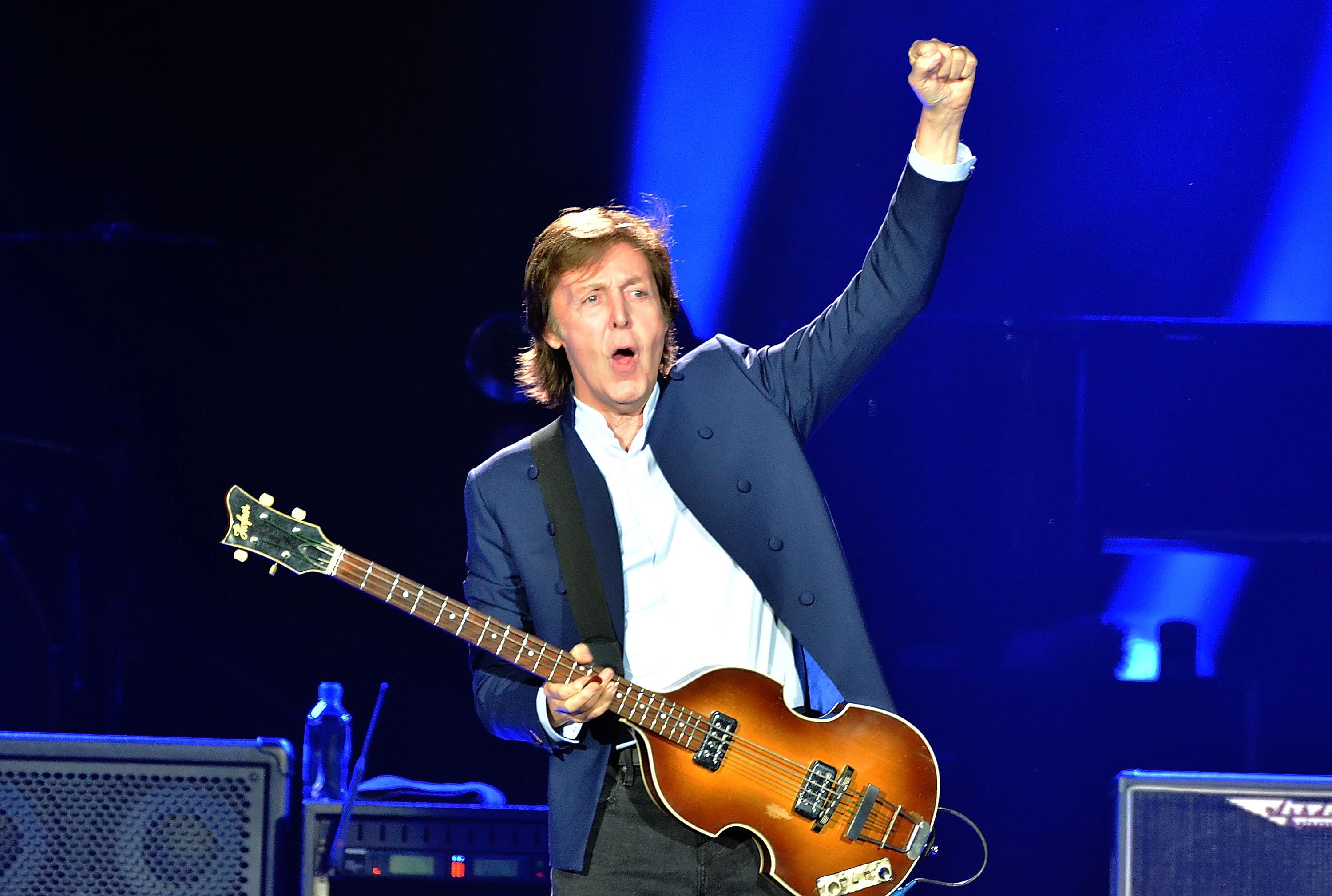 Paul McCartney’s guitars stuck in customs in London ahead of Rock Hall exhibit opening