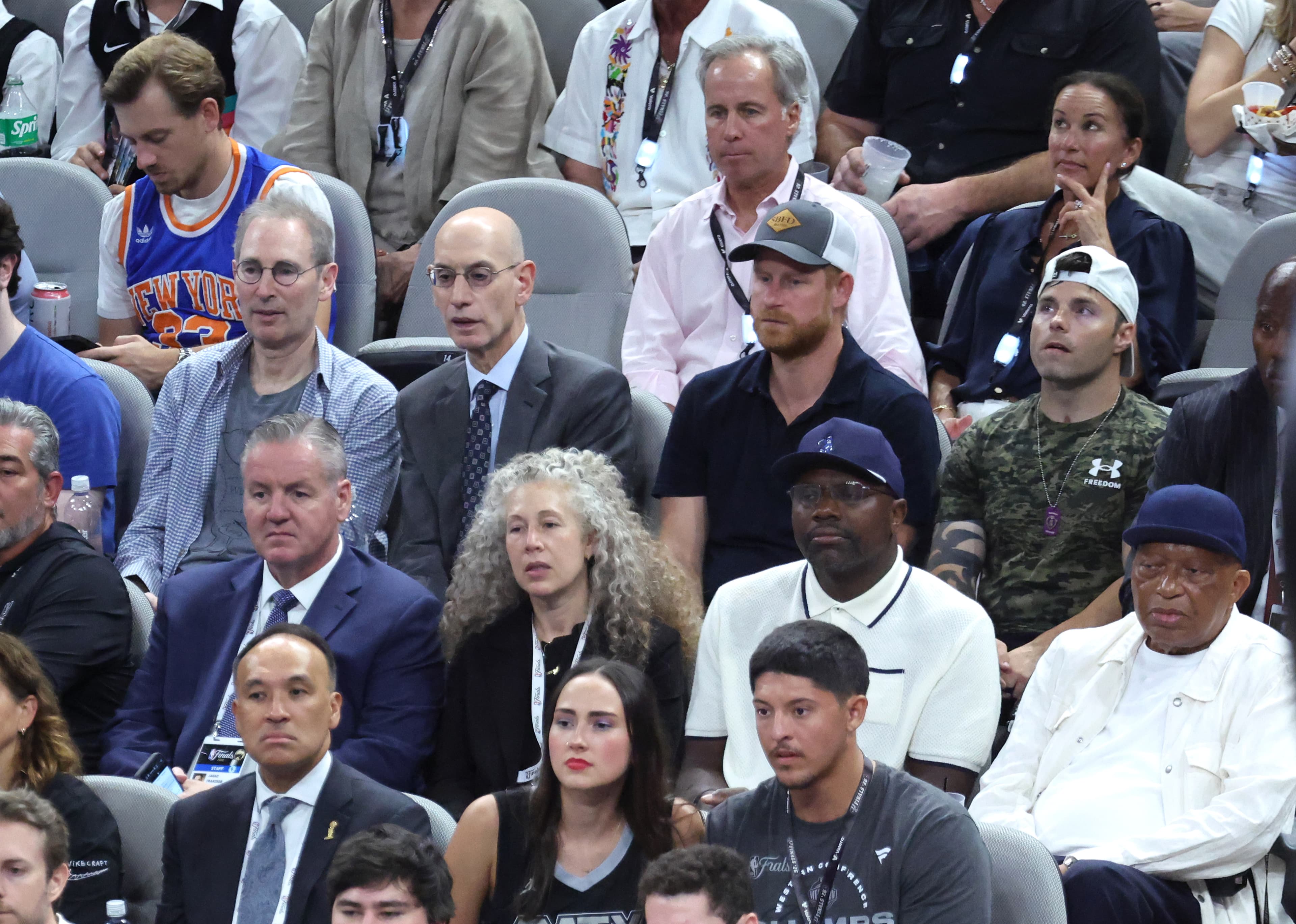Prince Harry relegated to 8th row at Knicks vs. Spurs game — while celebs sit courtside