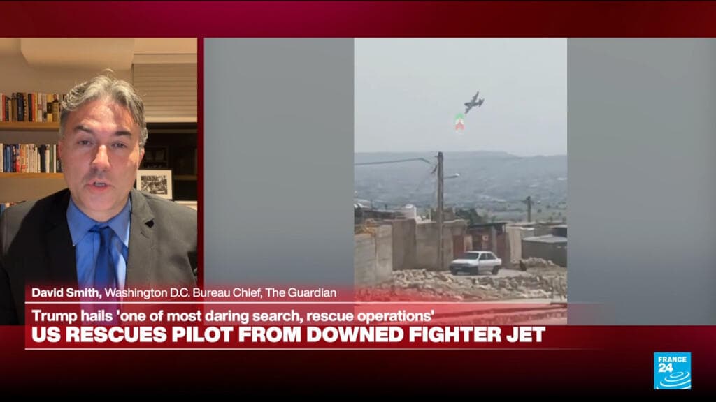 US aviator missing after Iran shot down fighter jet has been rescued