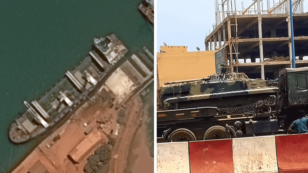 How a Russian ship under sanctions delivered armoured vehicles to Mali