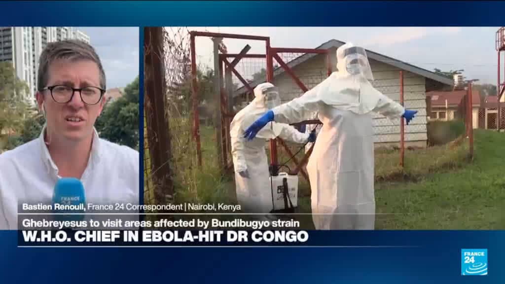 WHO chief lands in DR Congo, saying Ebola outbreak 'can be stopped'
