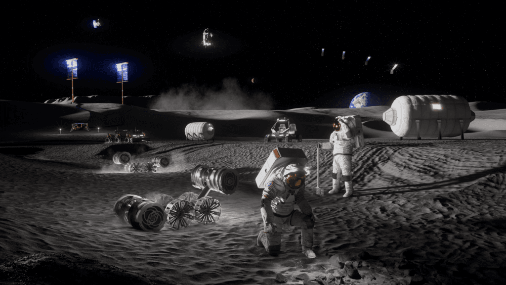 NASA lays out moon base plans including buggies, landers and drones