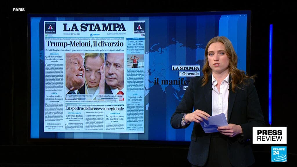 Italian papers united as PM Meloni faces off with Trump