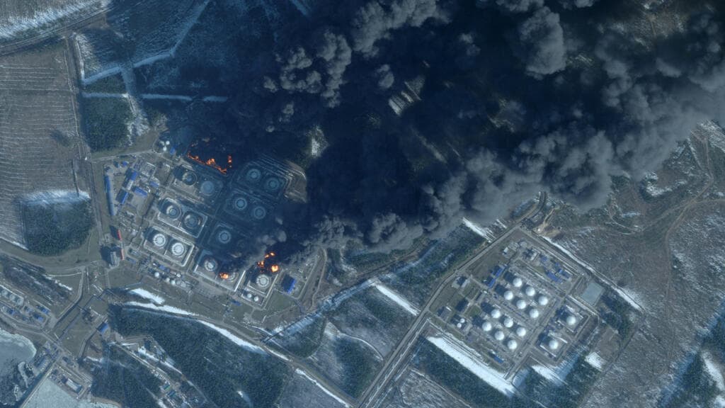 Ukrainian drones strike Russia's Primorsk oil port