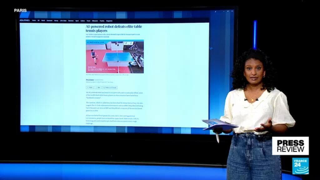 AI robot beats elite table tennis players in 'pivotal breakthrough'