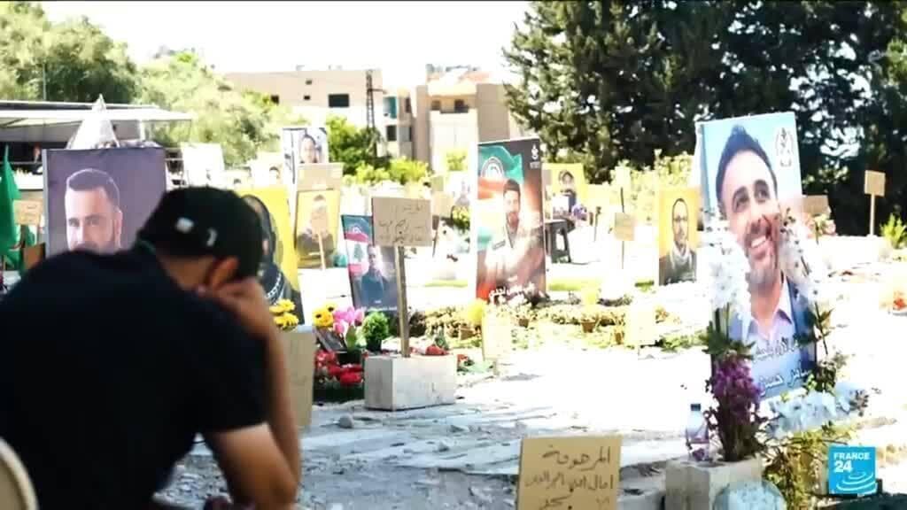 In Lebanon, temporary cemeteries house the dead exiled by the war
