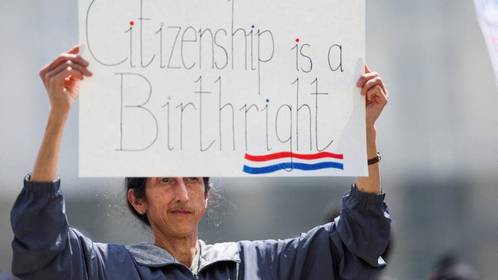 Trump attends birthright citizenship hearing at Supreme Court in historic first
