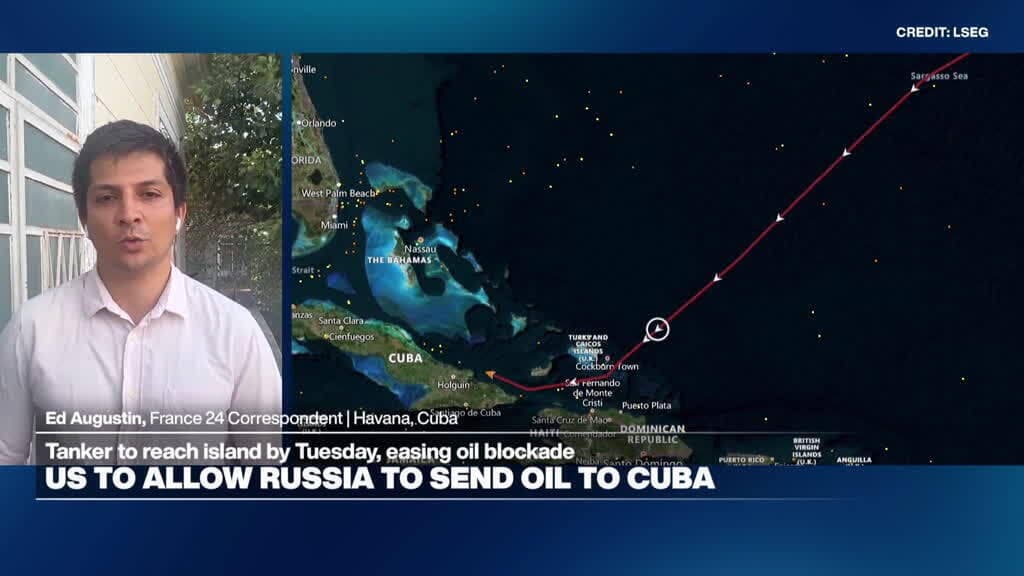 Russian oil tanker nears Cuba, Trump softens de facto blockade rhetoric