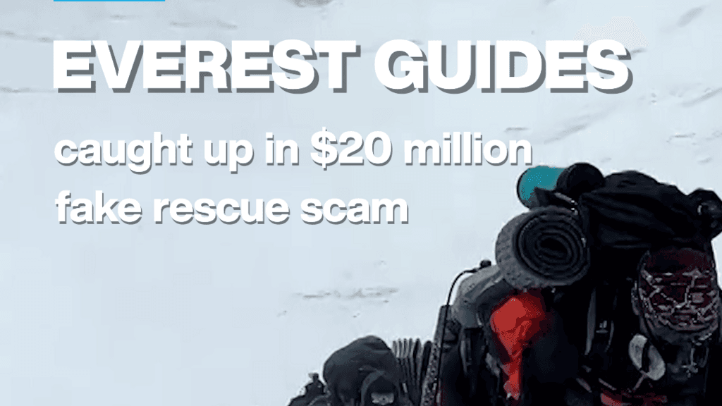 Everest guides caught up in $20 million fake rescue scam