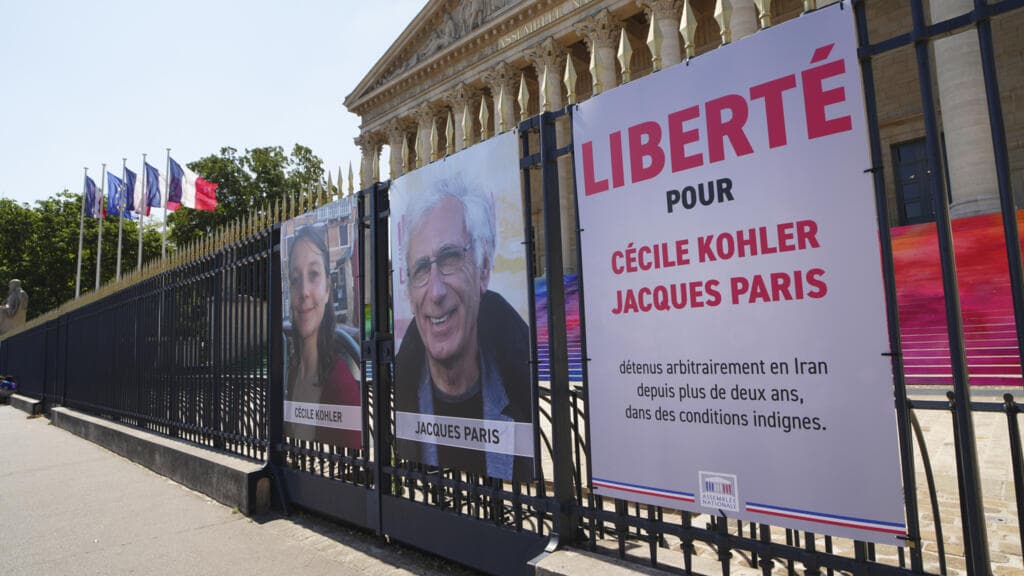 'Free and on their way to France': Cécile Kohler and Jacques Paris released by Iran, says Macron
