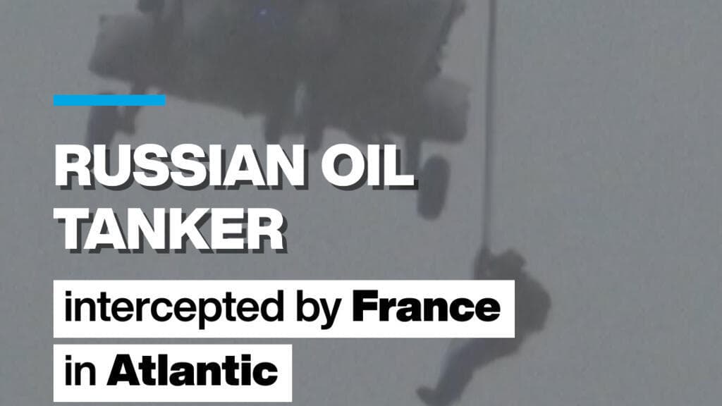 Russian oil tanker intercepted by France and allies in Atlantic