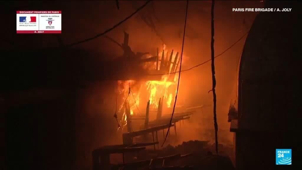 France: Fire destroys historic covered food market in Paris