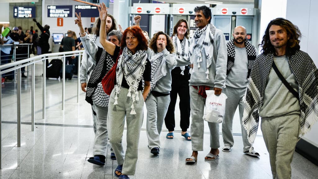 French Gaza flotilla activists return to Paris, describe 'violent' detention by Israel