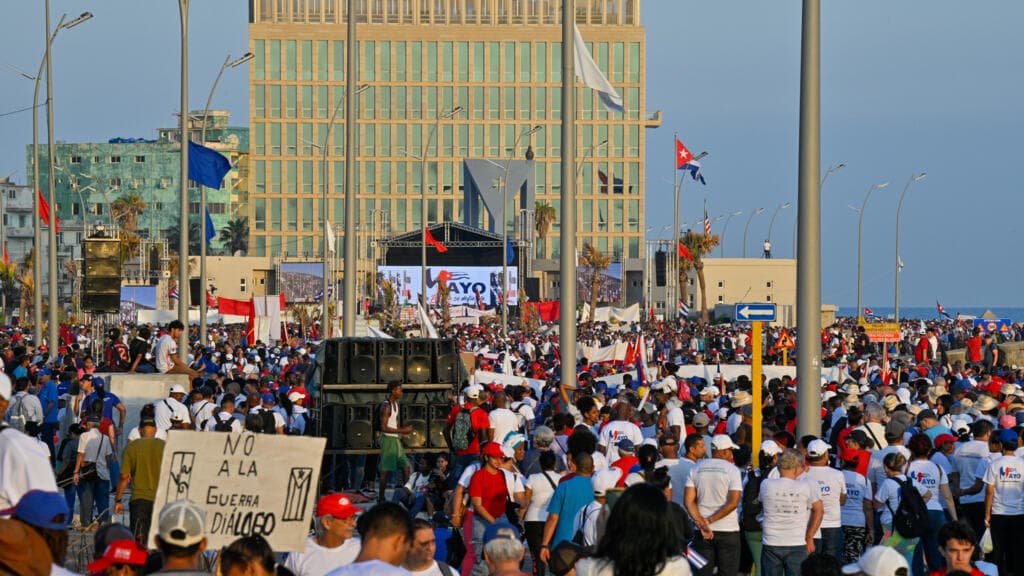 New US sanctions are 'collective punishment', Cuba's FM says during May 1 marches