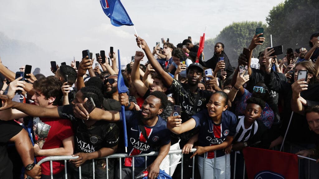 In pictures: Paris hosts PSG victory parade after back-to-back Champions League titles