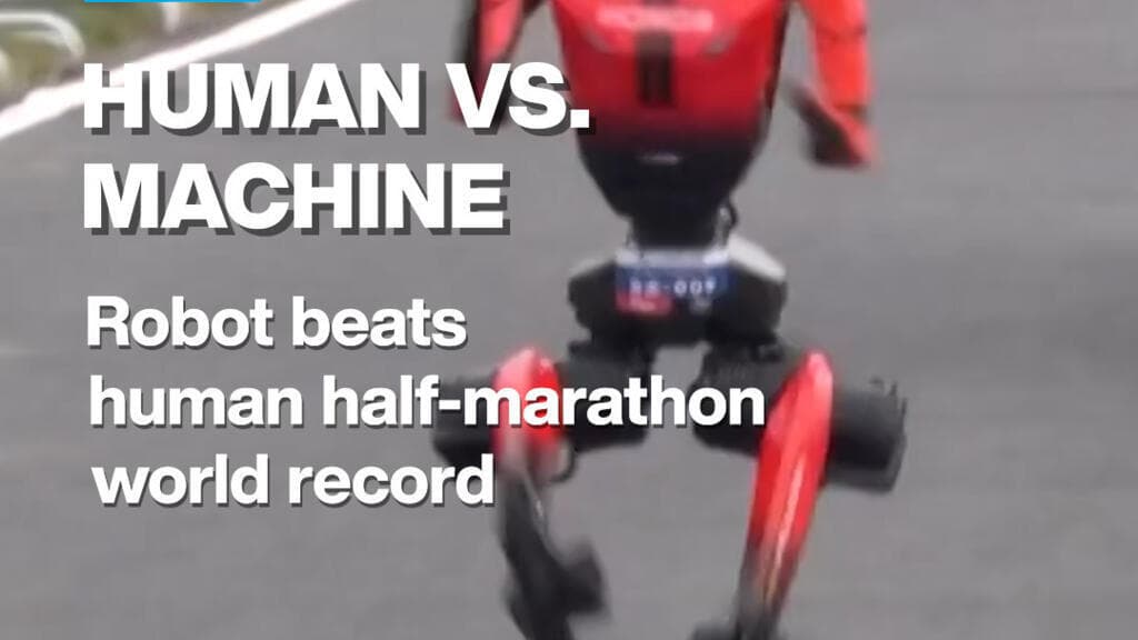 Robot beats human half-marathon world record
