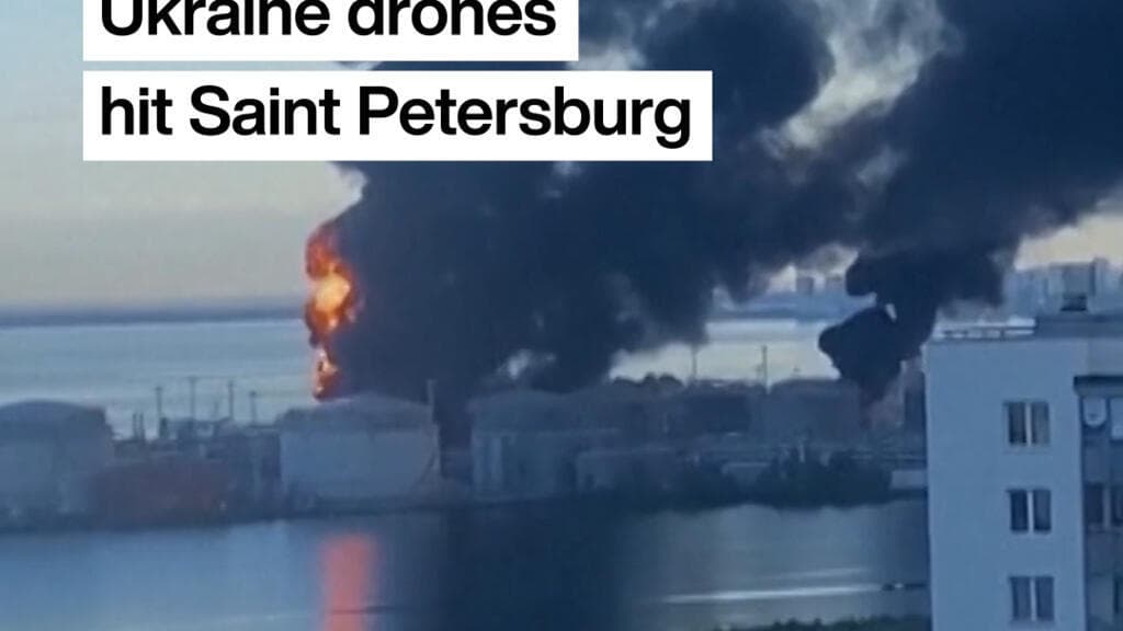 Russia: Ukraine drones hit Saint Petersburg