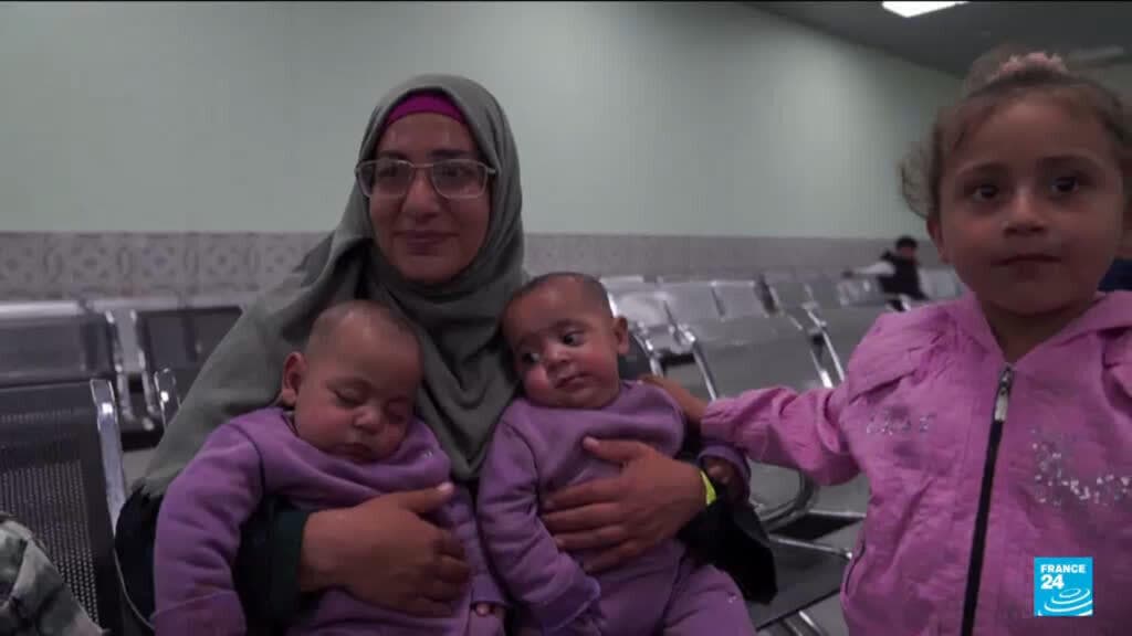 Dozens of Gaza children arrive in Jordan for medical care