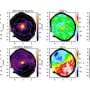 MUSE maps spiral galaxy W2246f, uncovering old core and ongoing star formation across disk