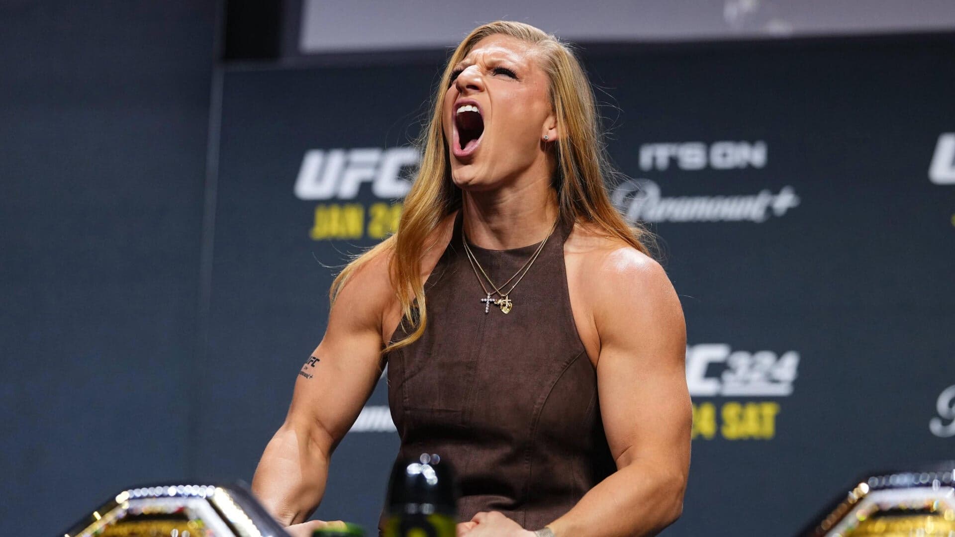 UFC women's bantamweight champion Kayla Harrison proclaims 'I'm back' after neck surgery