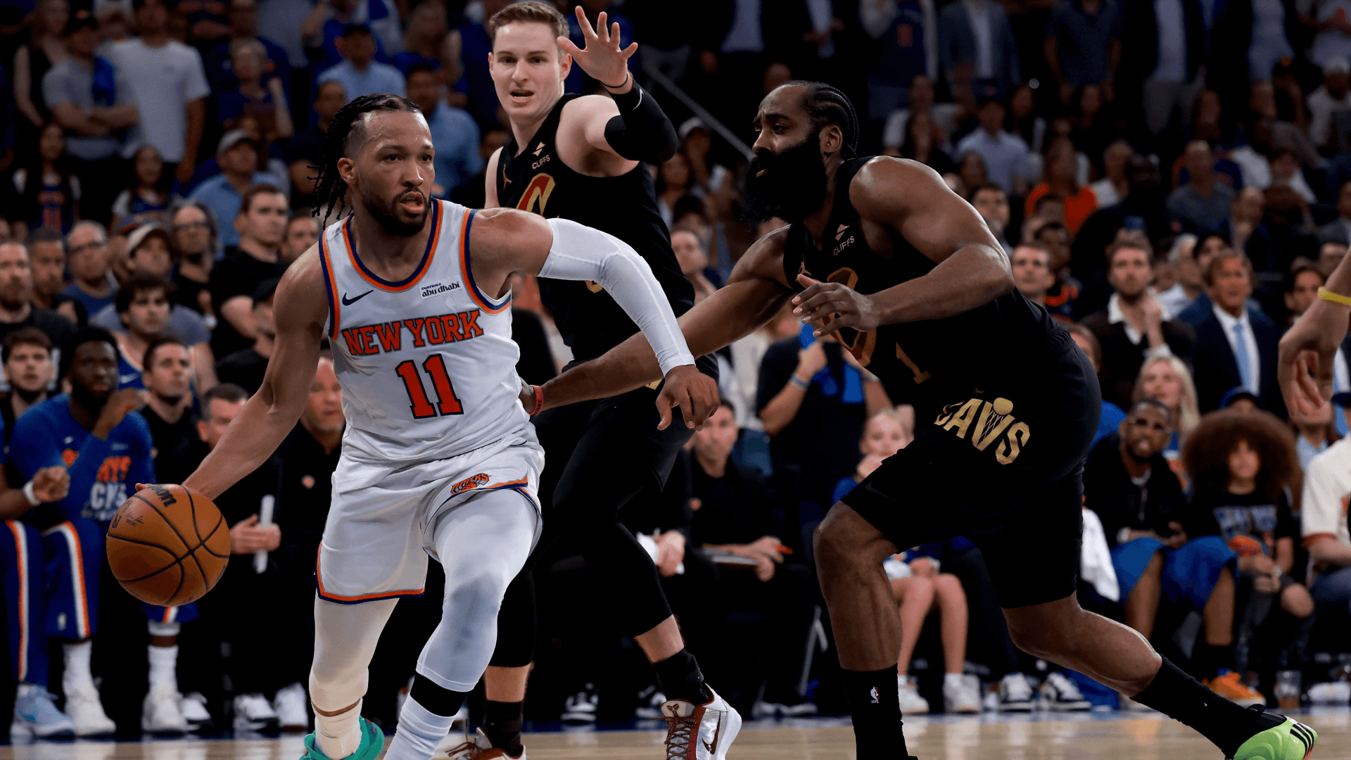 Knicks pull off epic Game 1 comeback over Cavaliers as Jalen Brunson turns James Harden into a red carpet