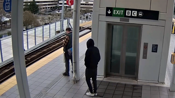 Man with prior arrest caught trying to shove stranger into train tracks — twice in terrifying video