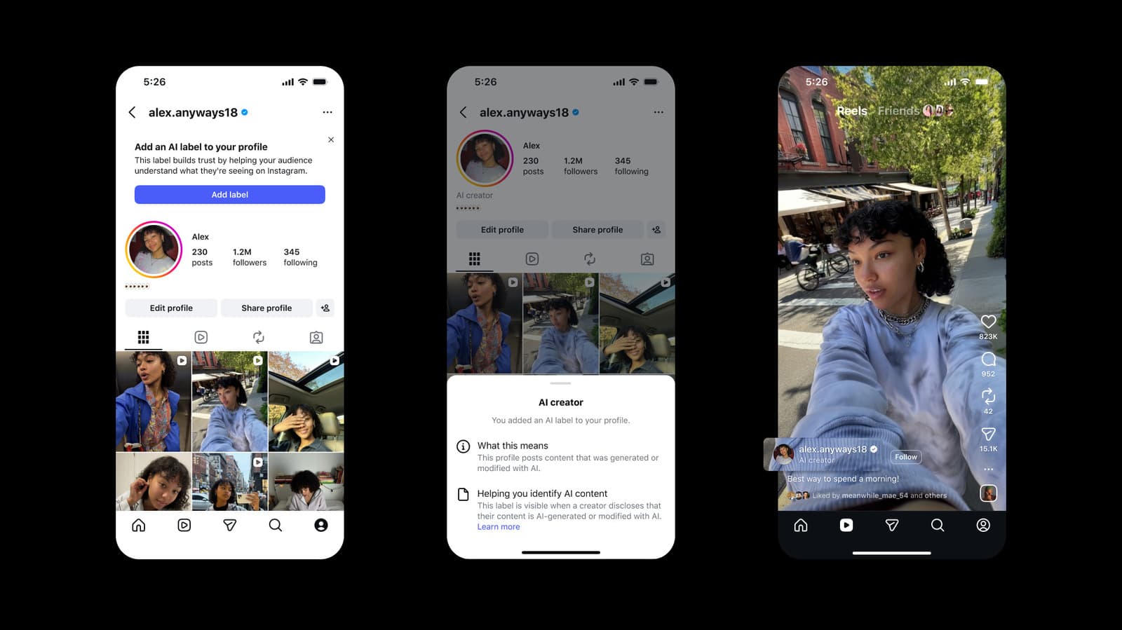 Instagram is testing optional 'AI creator' labels