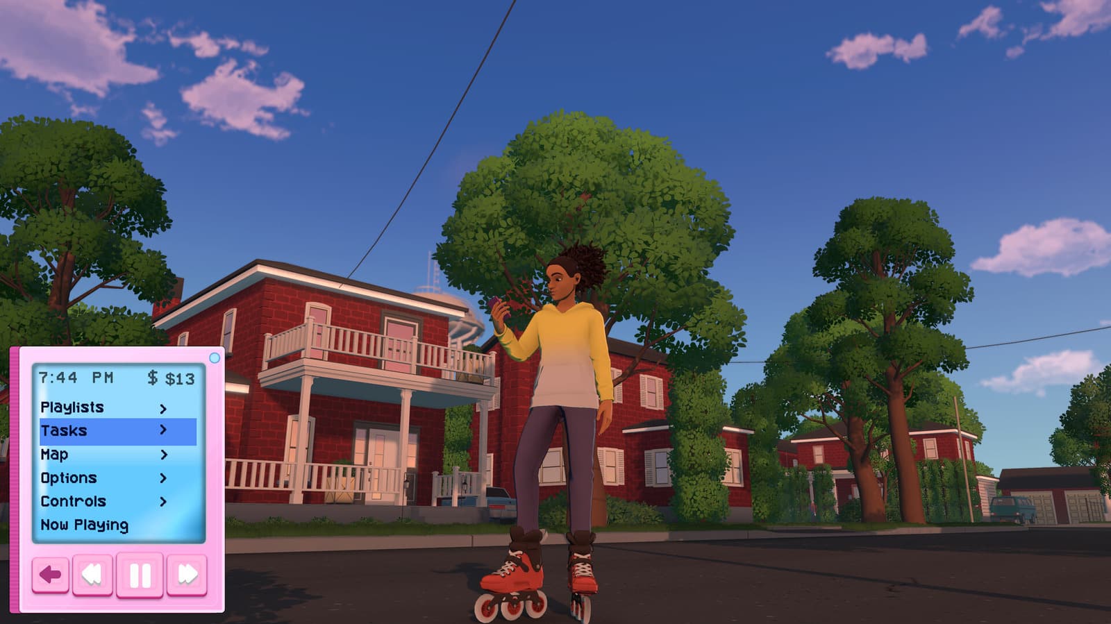RollerGirl is a summery rollerblading adventure set in a small town