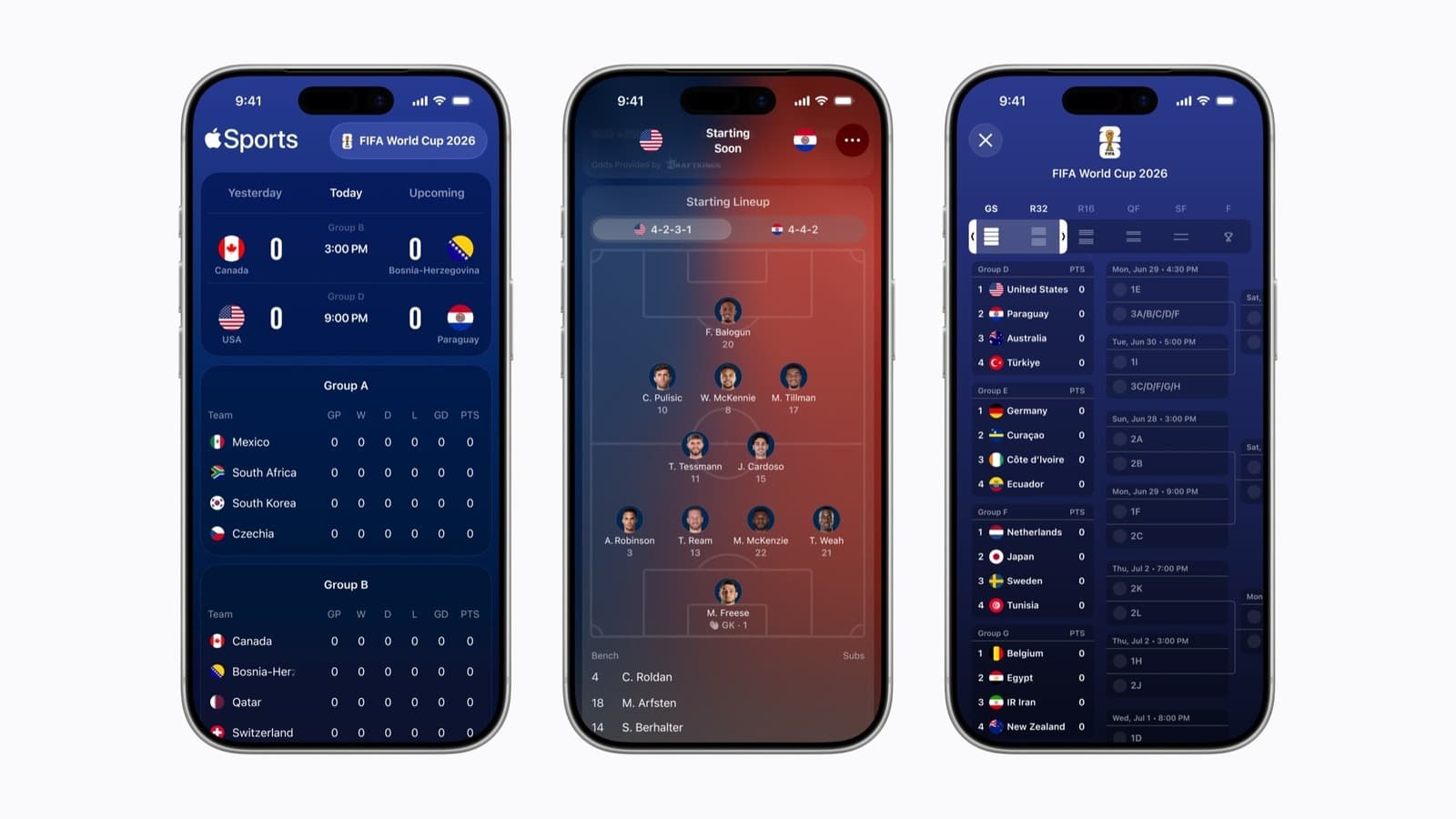 The Apple Sports app expands to 90 new markets ahead of the World Cup
